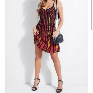 GUESS Dolcie Viper Print Sleeveless Dress